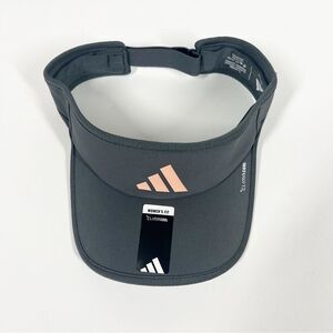 Adidas NWT Women’s Green Gray Peach Logo Superlite Three Climacool Visor Hat